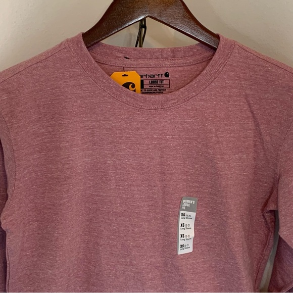 *NWT* Carhartt Long Sleeve Logo Tee Shirt - Picture 4 of 10